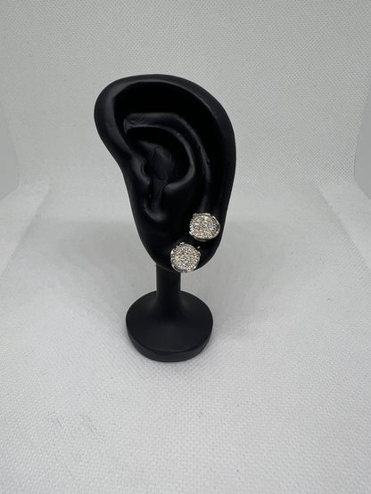 Sterling Silver Glacier Cluster Moissanite Earrings