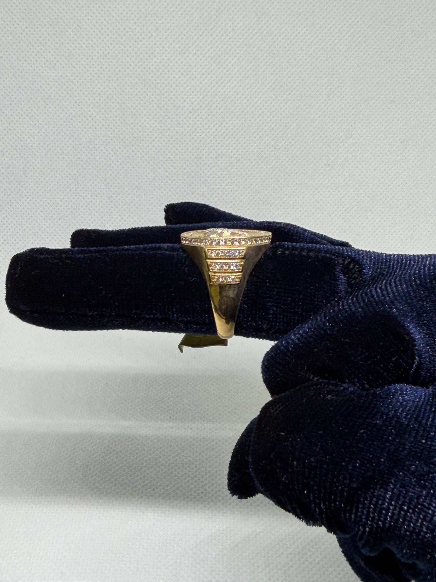 10K Solid Gold Glacier Eagle Ring - Size 10