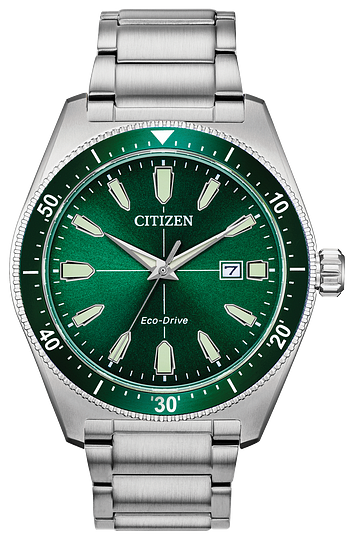 Citizen Eco Drive Brycen Green Face Men's Watch