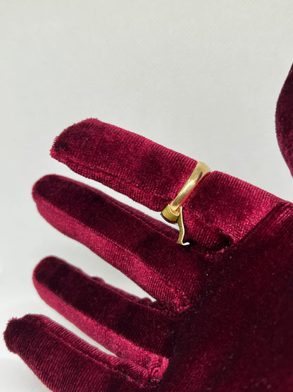10K Solid Gold Eagle Ring - Chain Included