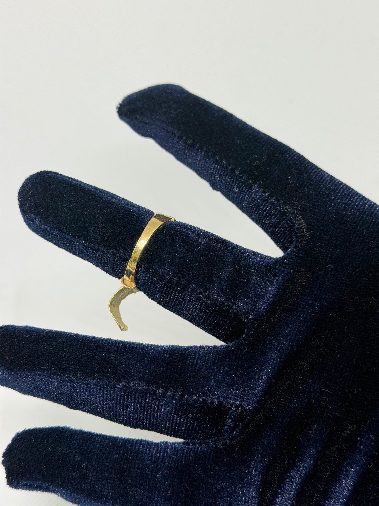 10K Solid Gold Nugget Ring - Size 9.5