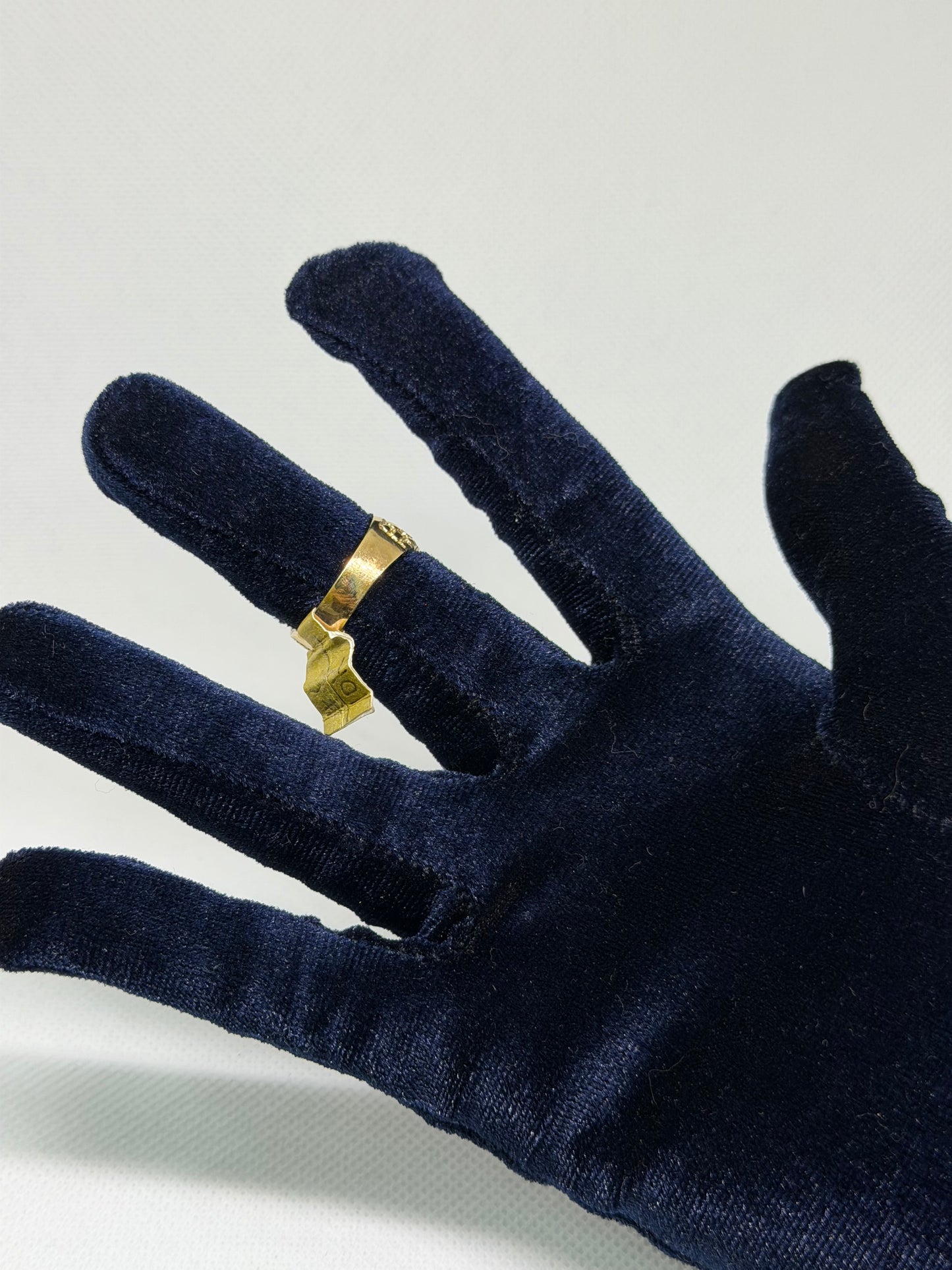 10K Solid Gold Nugget Ring - Size 8