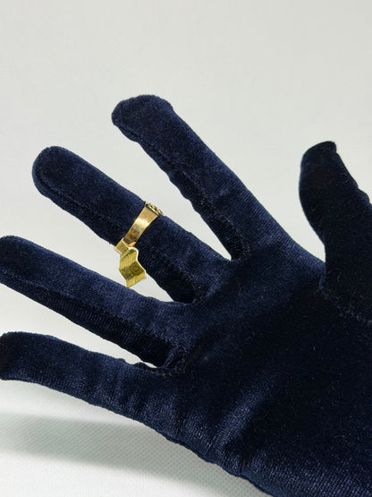 10K Solid Gold Nugget Ring - Size 8