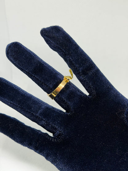 10K Solid Gold Jesus Head Ring - Size 10.5