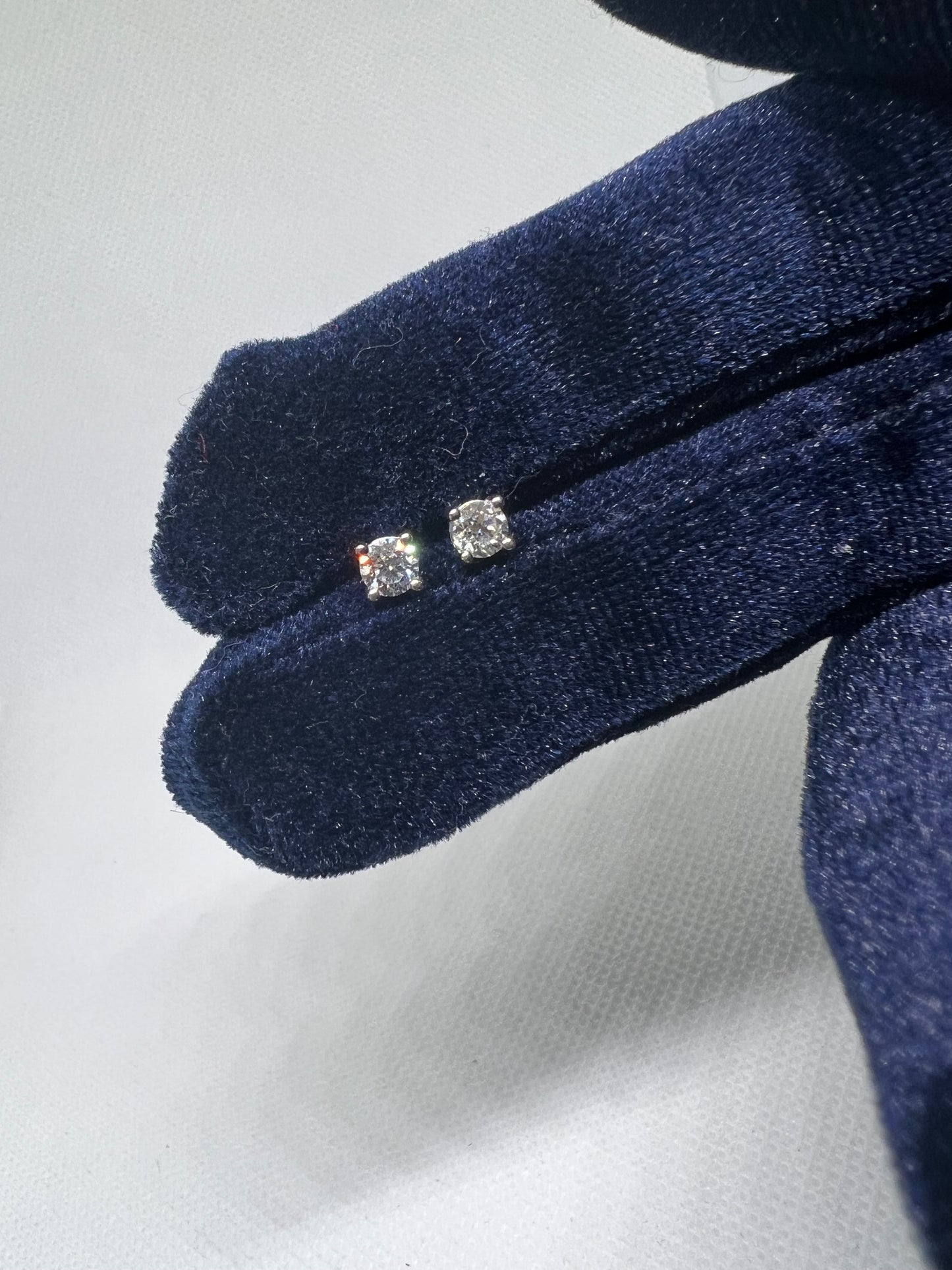 14K White Gold .5 Ct Lab Grown Diamond Earrings - IGI CERTIFIED