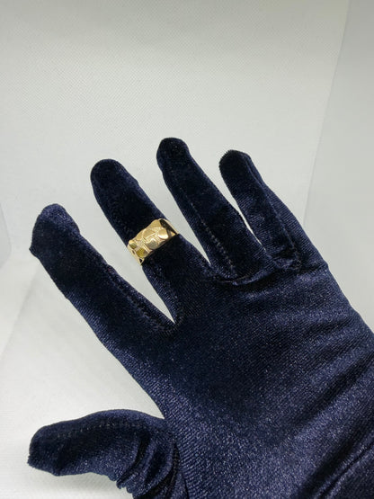 10K Solid Gold Nugget Ring - Size 10