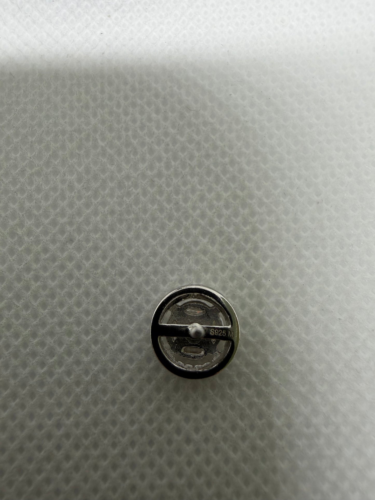 Sterling Silver Unique Circle Moissanite Earrings