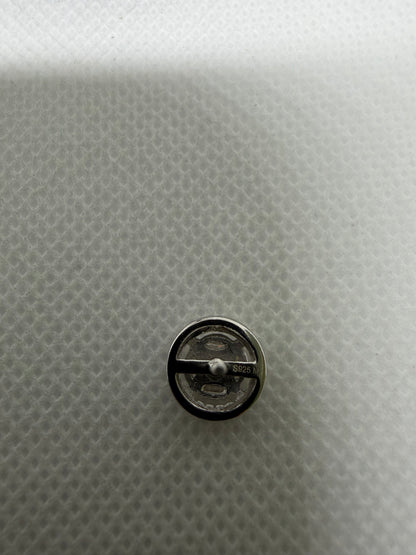 Sterling Silver Unique Circle Moissanite Earrings