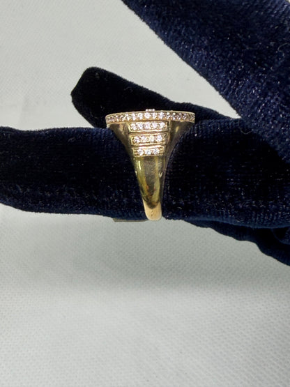 10K Solid Gold Ankh Ring -Size 9