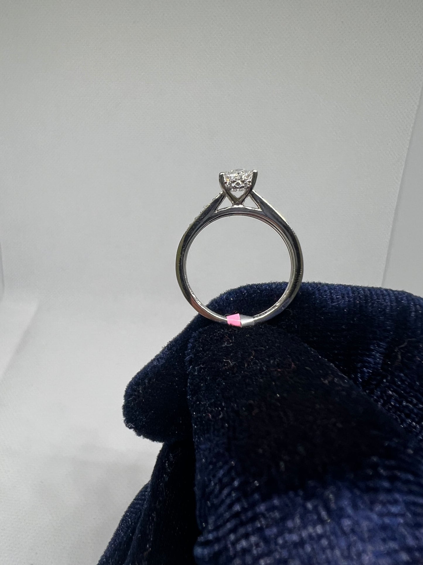DC CERTIFIED Lab Grown Oval Solitaire Diamond Bridal Set