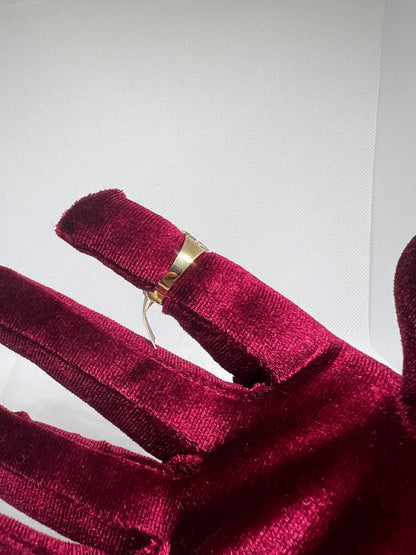 10K Solid Gold Nugget Ring - Chain Included