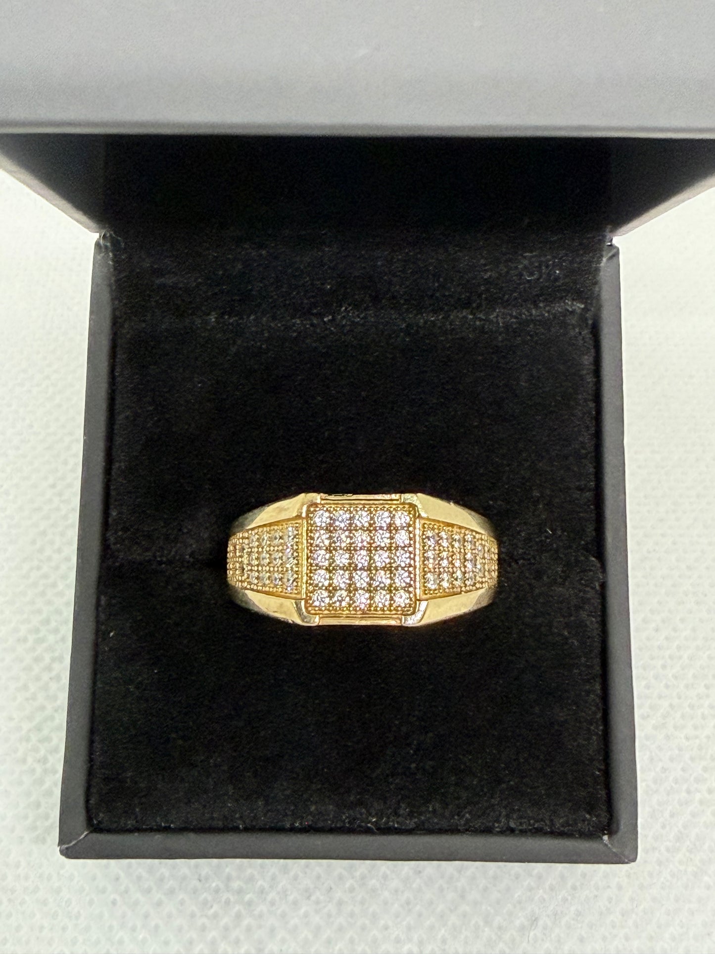 10K Solid Gold Glacier Ring - Size 10