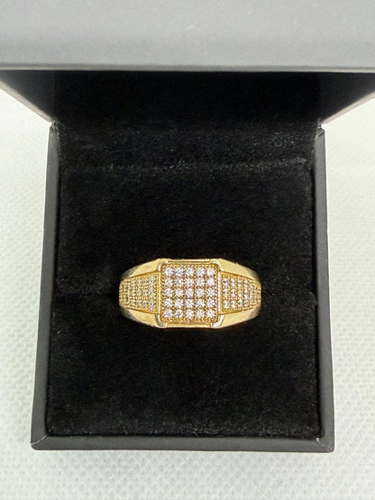 10K Solid Gold Glacier Ring - Size 10