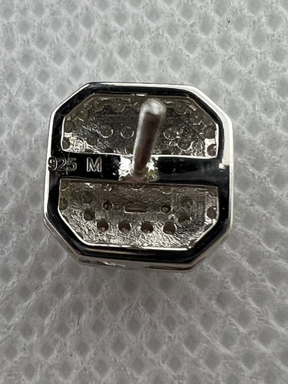 Sterling Silver Glacier Mountain Moissanite Earrings