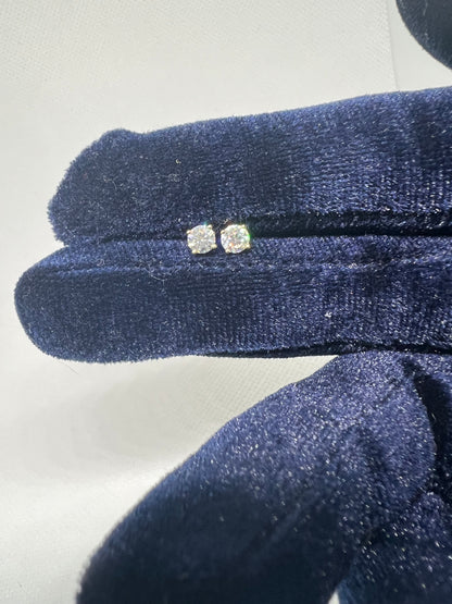 14K Yellow Gold .5 Ct Lab Grown Diamond Earrings - IGI CERTIFIED