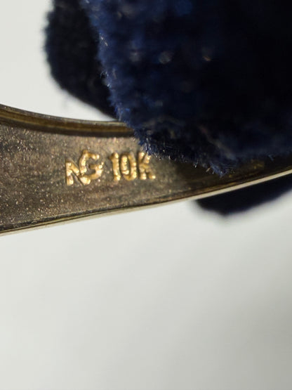 10K Solid Gold Glacier Ring - Size 10