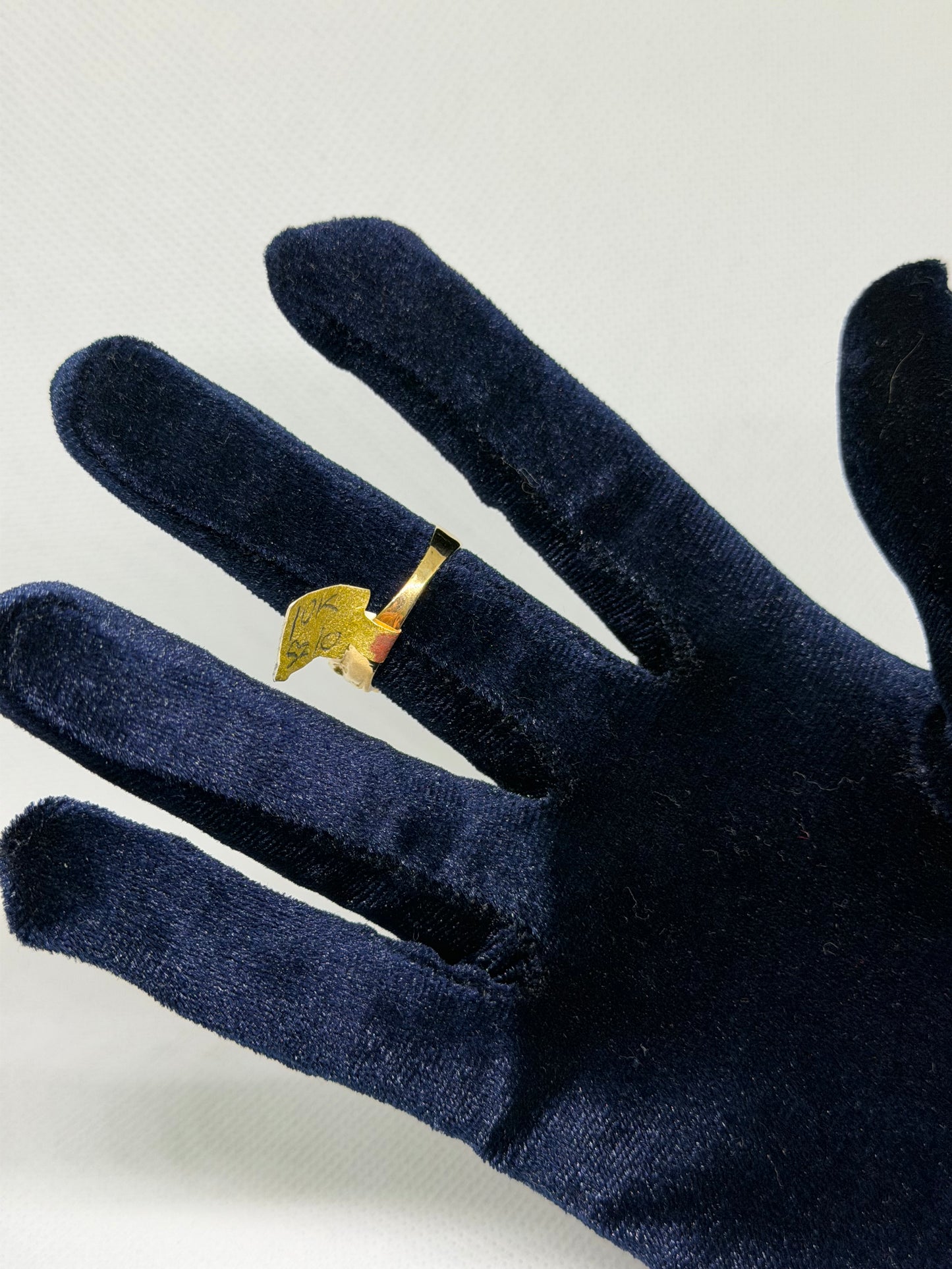 10K Solid Gold Nugget Ring - Size 10