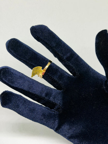 10K Solid Gold Nugget Ring - Size 10