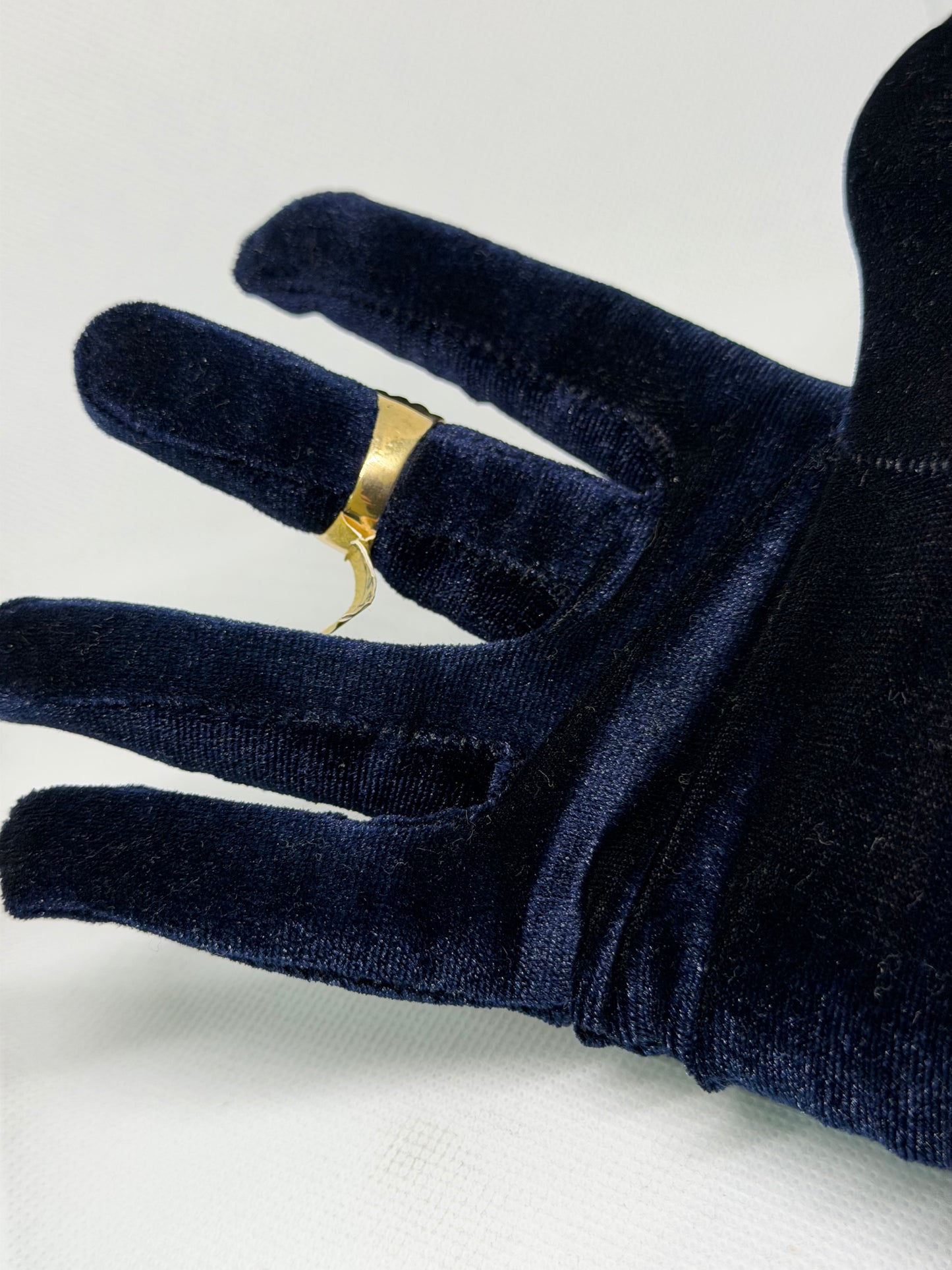 14K Solid Gold Nugget Ring - Size 9