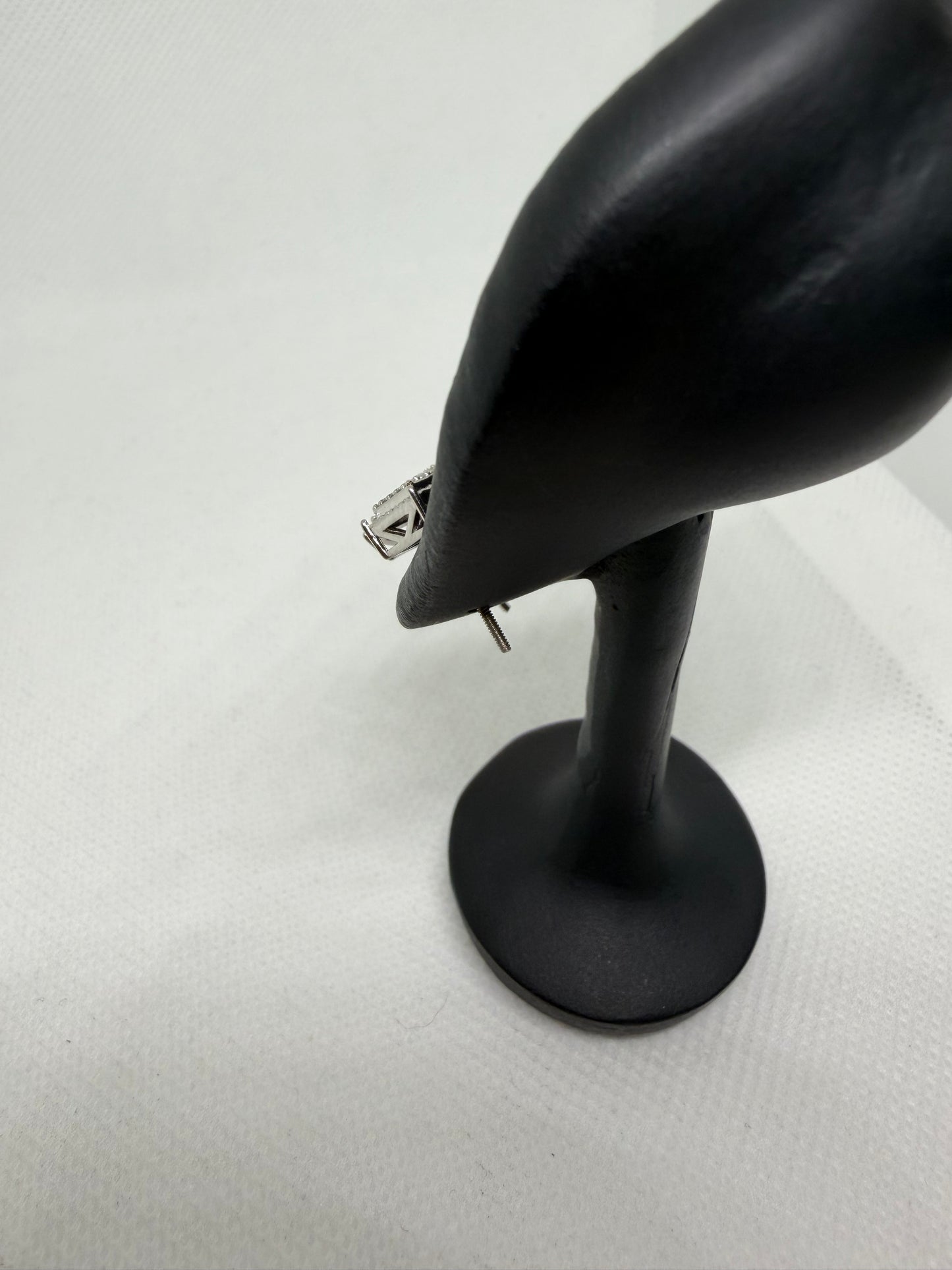 Sterling Silver Square Moissanite Earrings
