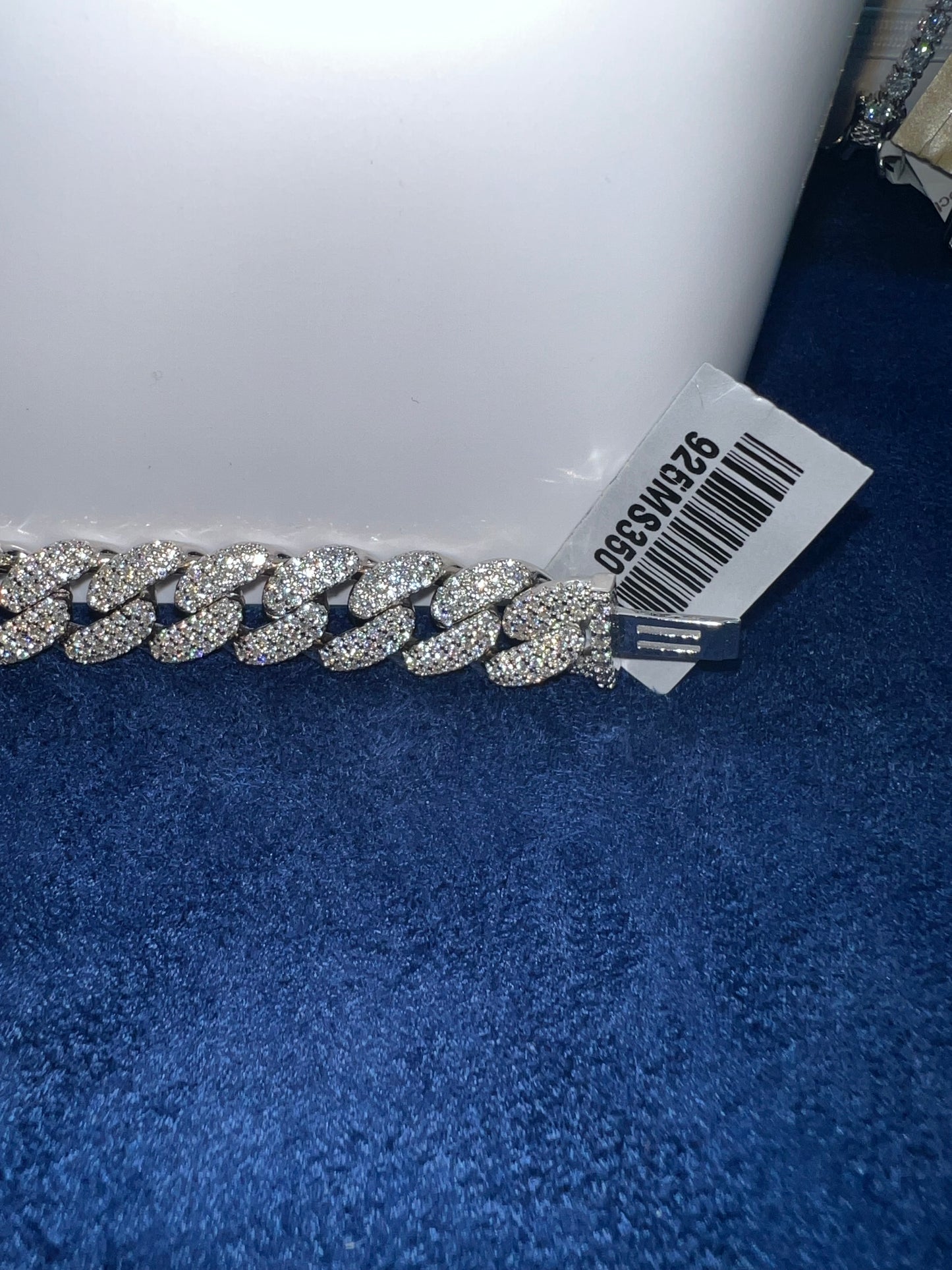 Silver Miami Cuban Moissanite Bracelet