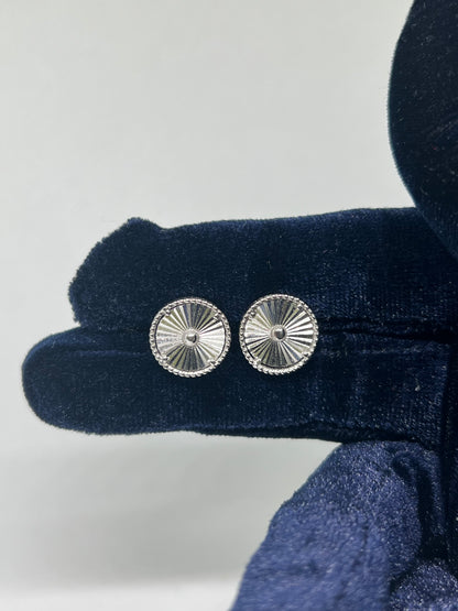 Sterling Silver Round Earrings