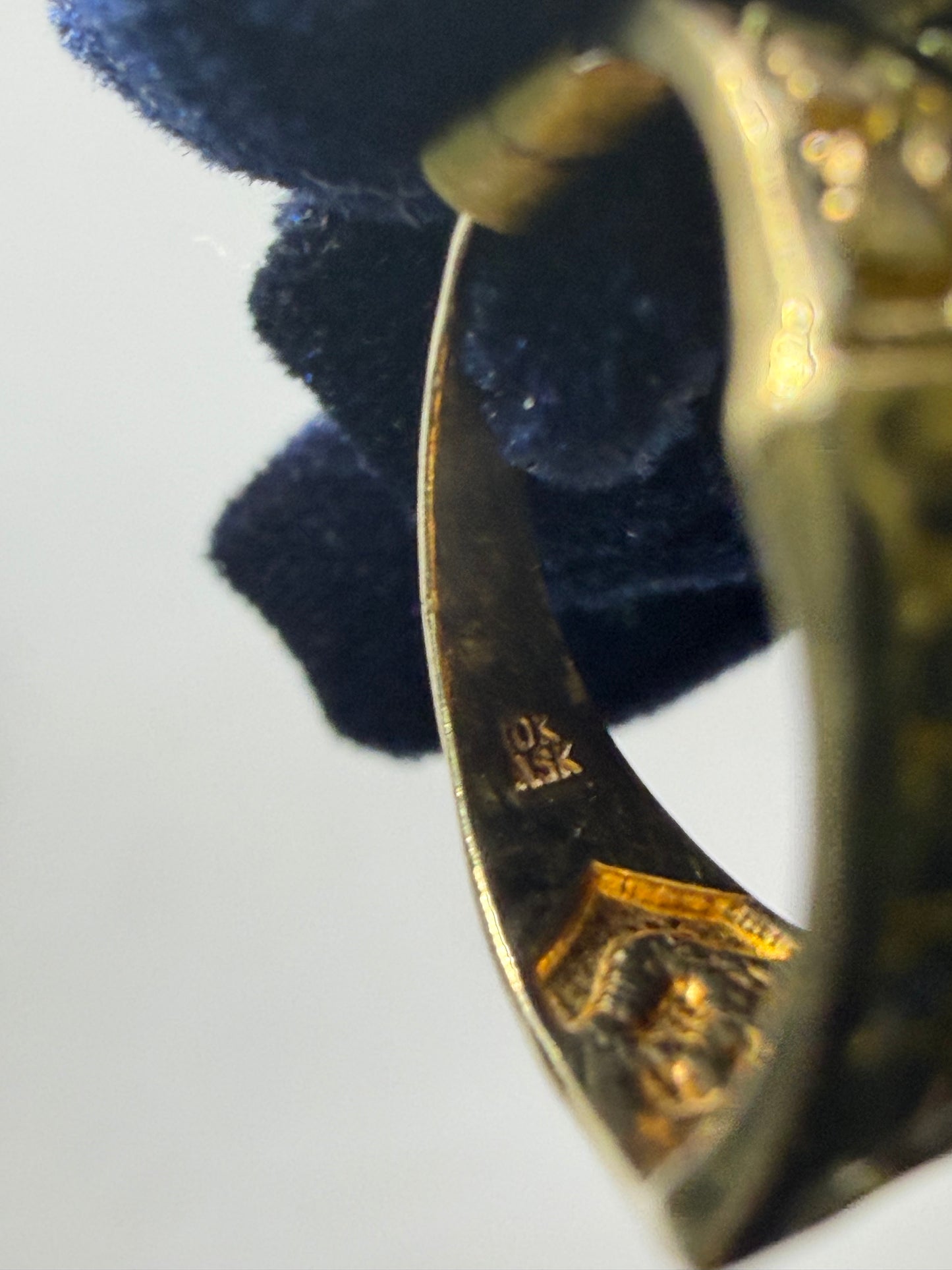 10K Solid Gold Nugget Ring - Size 7