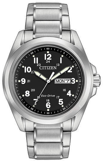 Citizen Eco Drive Garrison Black Face Men's Watch