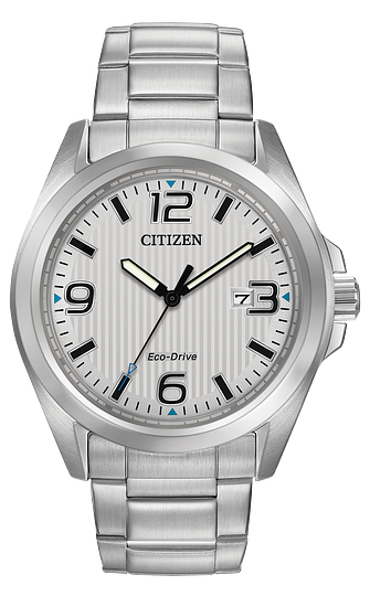 Citzen Eco Drive Garrison Silver Men's Watch