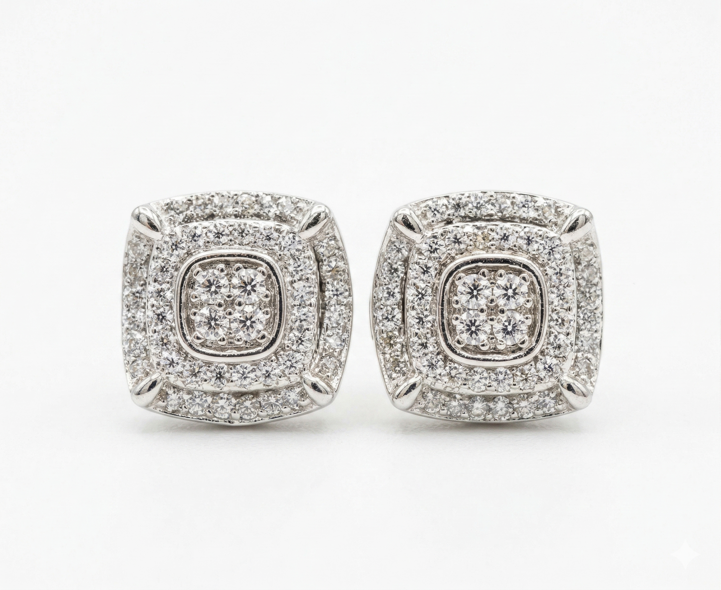 Sterling Silver Moissanite Earrings