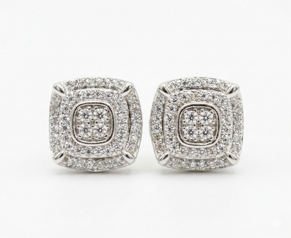 Sterling Silver Moissanite Earrings