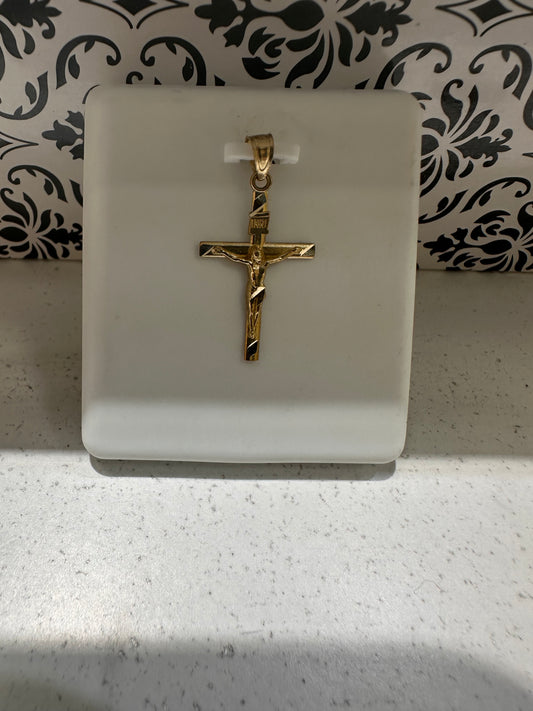 10K Crucifix Pendant