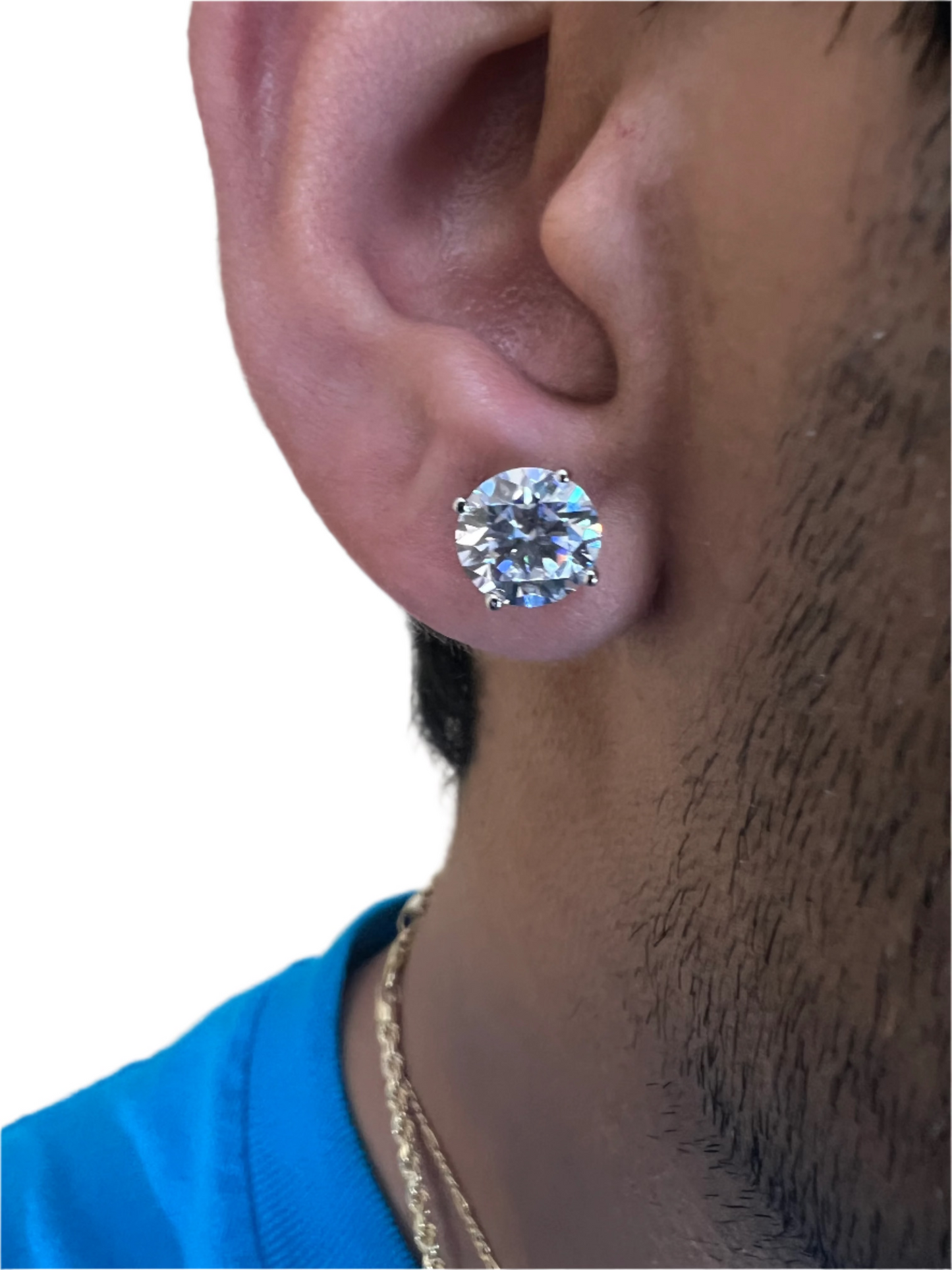 VS Silver Moissanite Earrings