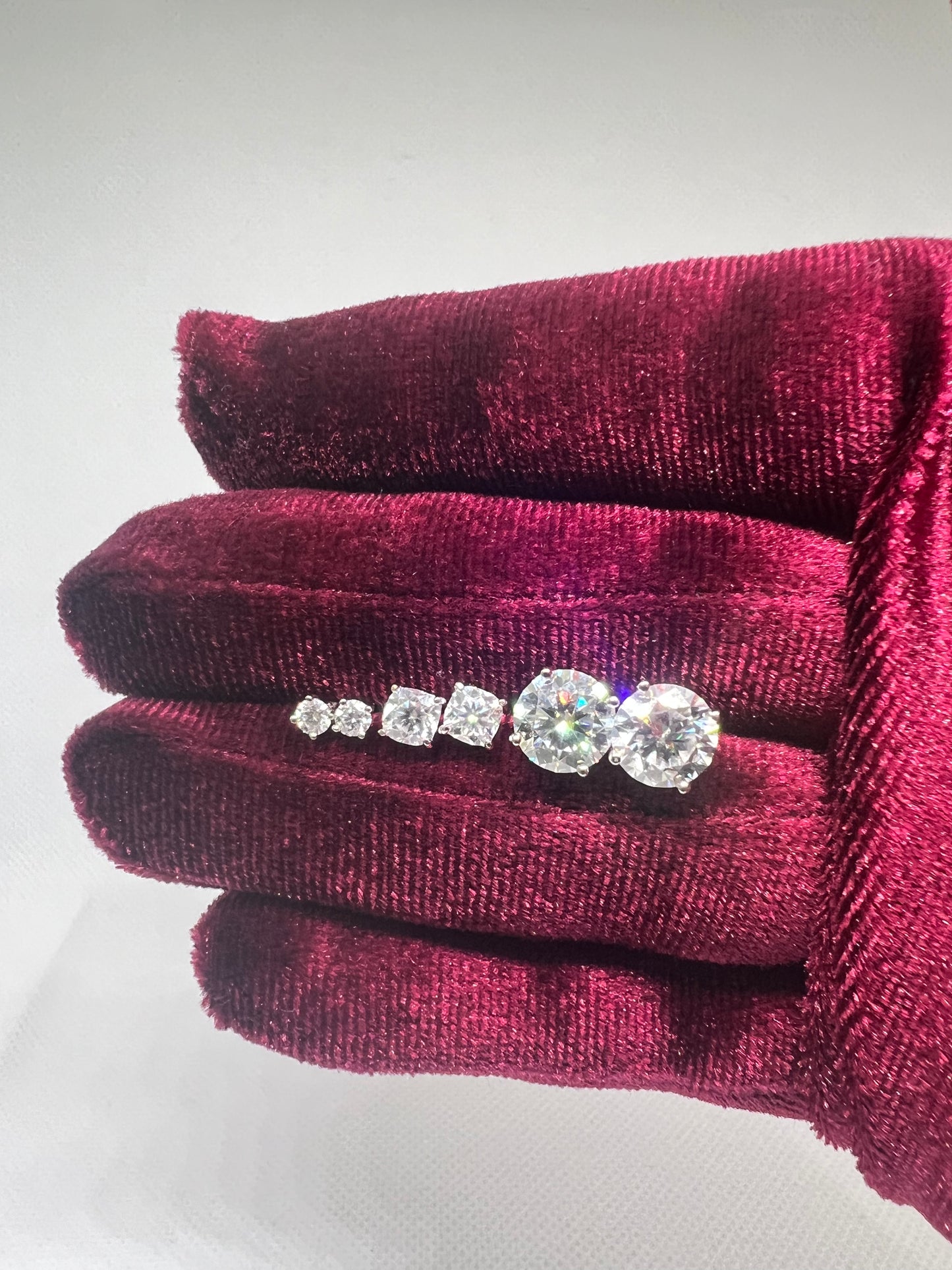 VS Silver Moissanite Earrings