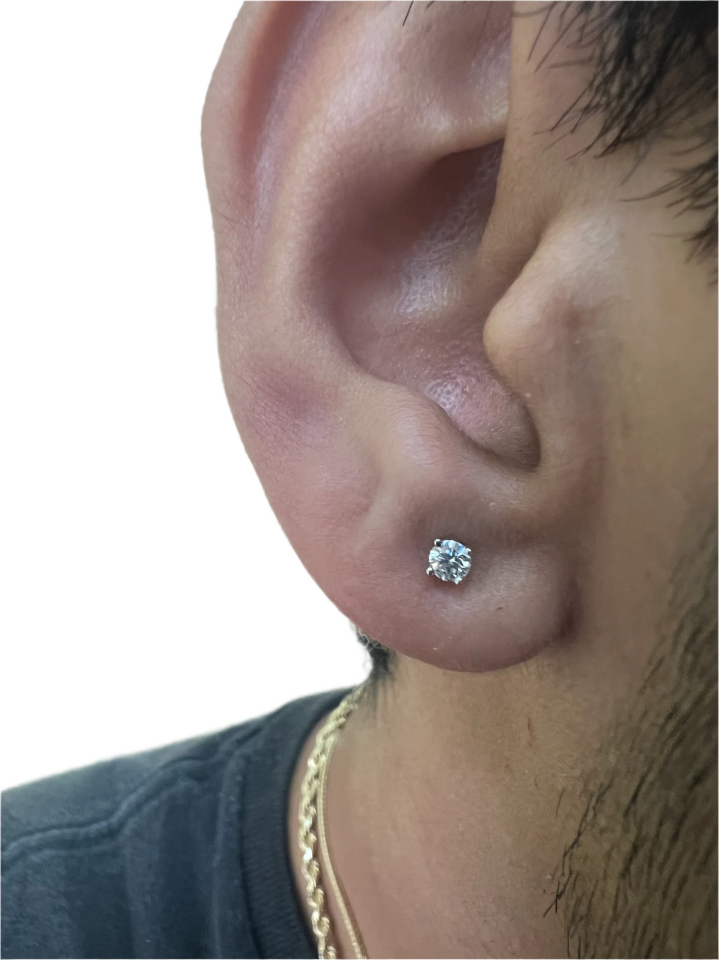 VS Silver Moissanite Earrings