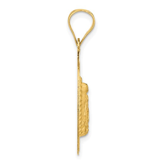 14K Gold Mother Mary Charm