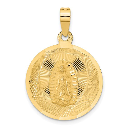 14K Gold Mother Mary Charm