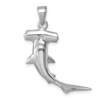 925 Sterling Silver Hammerhead Shark Pendant