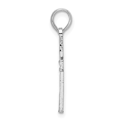 925 Sterling Silver Diamond Cut Cross Pendant