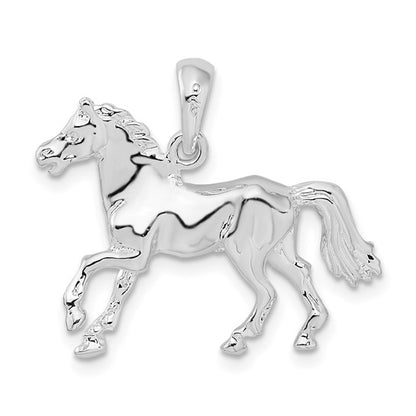925 Sterling Silver Horse Pendant