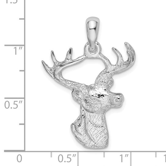 925 Sterling Silver Deer Pendant