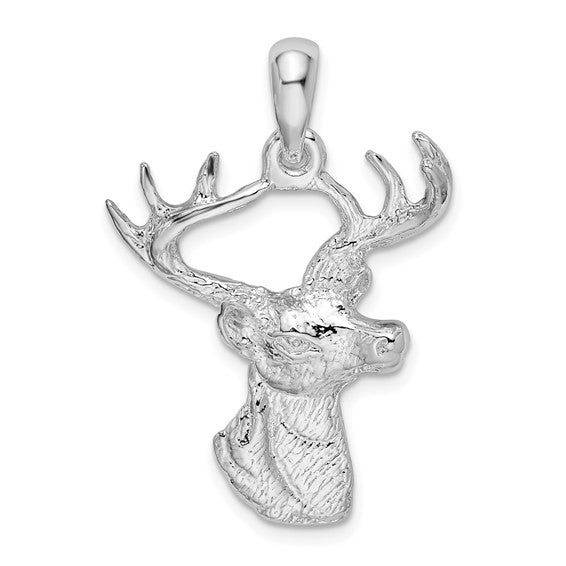 925 Sterling Silver Deer Pendant