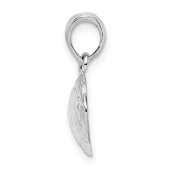 925 Sterling Silver Football Pendant