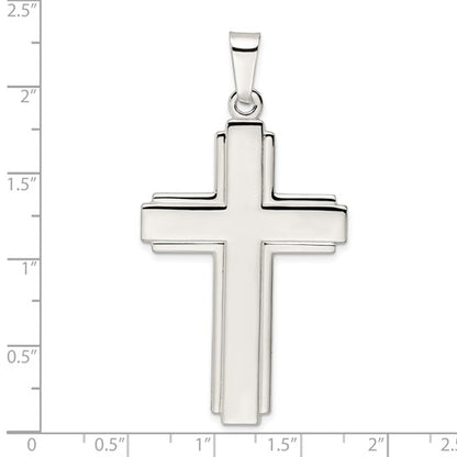 925 Sterling Silver Large Cross Pendant