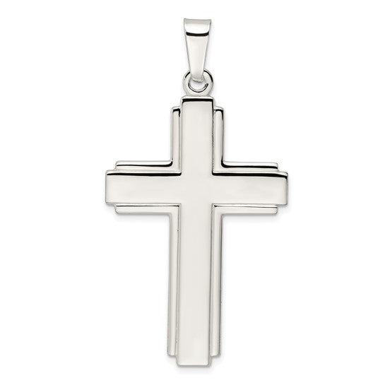 925 Sterling Silver Large Cross Pendant