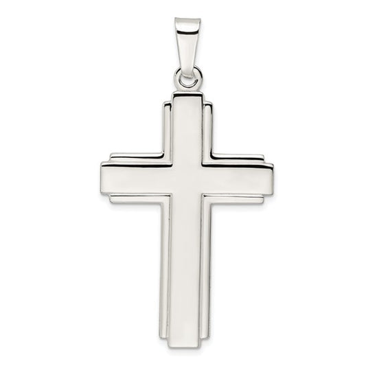 925 Sterling Silver Large Cross Pendant