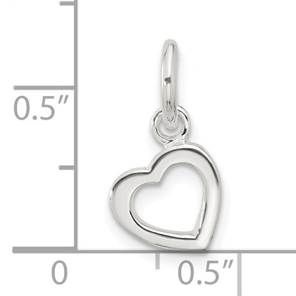 925 Sterling Silver Open Heart Pendant