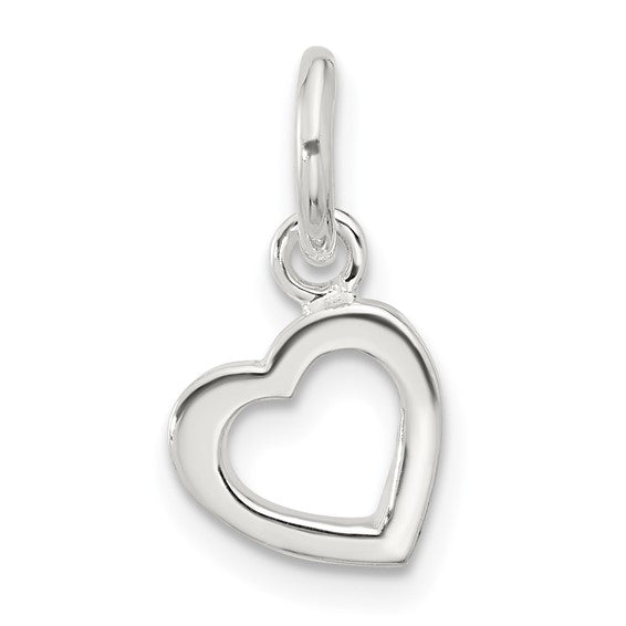 925 Sterling Silver Open Heart Pendant