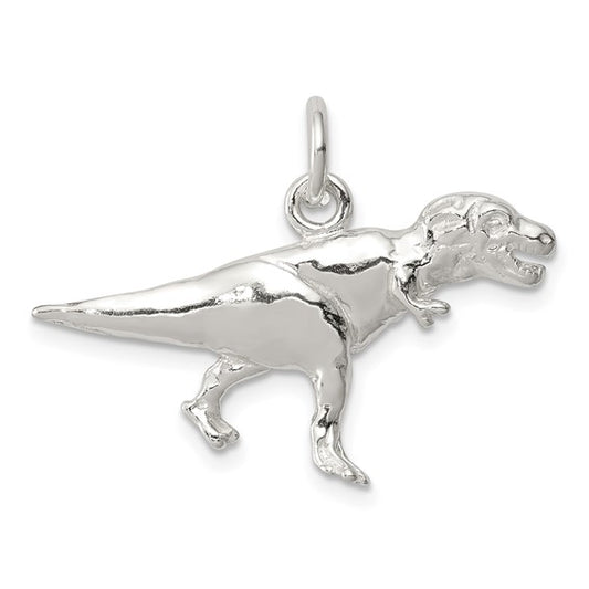925 Sterling Silver T-Rex Pendant