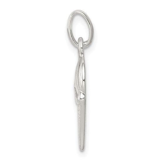 925 Sterling Silver Basketball Pendant